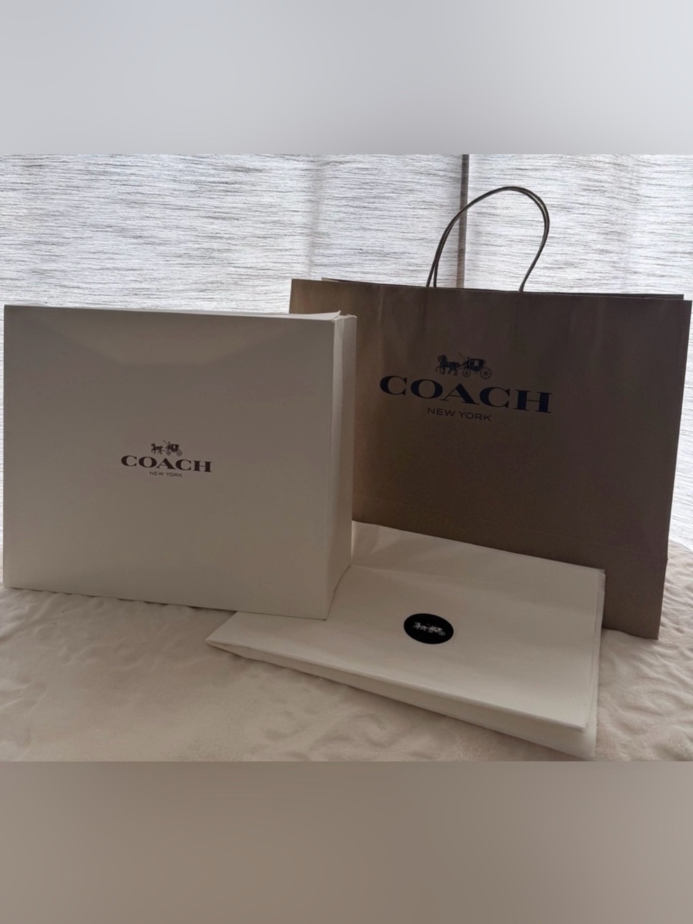 COACH box and paper bag bundle